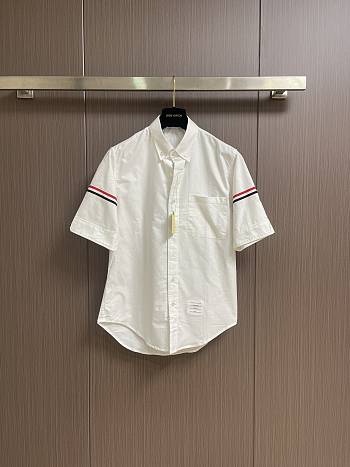 Thom Browne Men's short-sleeve shirt white