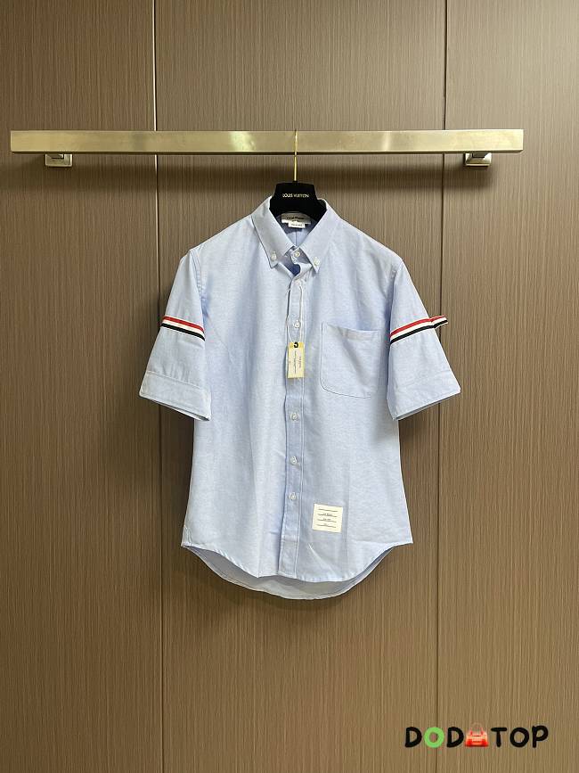 Thom Browne Men's short-sleeve shirt blue - 1