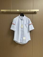 Thom Browne Men's short-sleeve shirt blue - 1