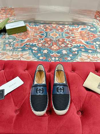 Gucci Men's GG denim espadrilles in blue