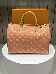 Louis Vuitton Speedy P9 Bandoulière 40 Pastel orange M24418 bag size 40x 26 x23 cm - 3