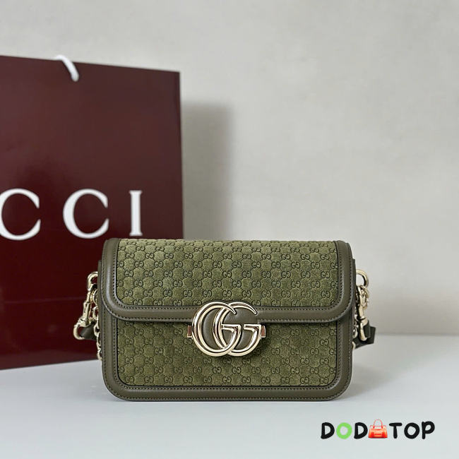 GG Monogram green bag size 21.5x14x9cm - 1