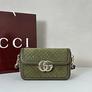 GG Monogram green bag size 21.5x14x9cm - 1