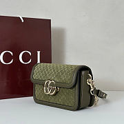 GG Monogram green bag size 21.5x14x9cm - 6