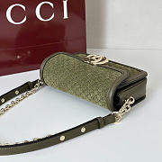 GG Monogram green bag size 21.5x14x9cm - 4