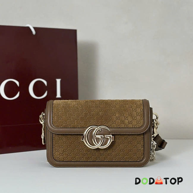 GG Monogram brown bag size 21.5x14x9cm - 1
