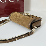 GG Monogram brown bag size 21.5x14x9cm - 3