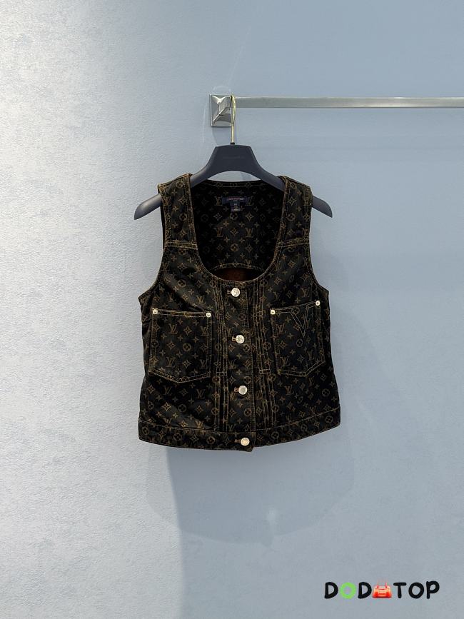 LV Denim top with monogram print - 1
