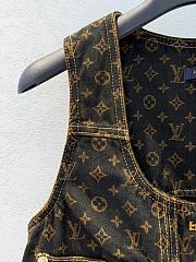 LV Denim top with monogram print - 4