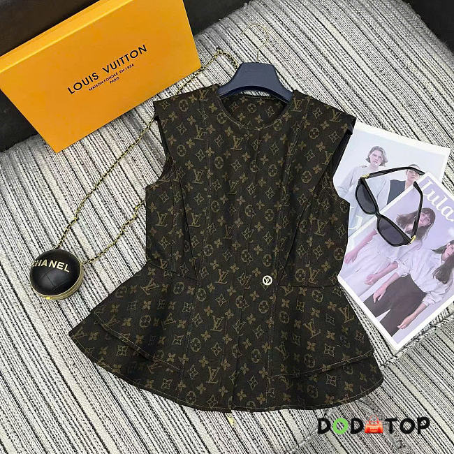 LV Sleeveless top with monogram print - 1
