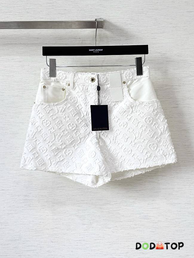 LV women's shorts white - 1