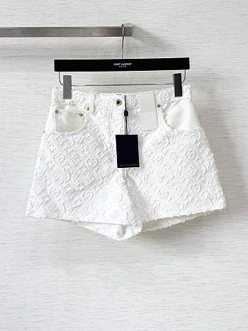 LV women's shorts white