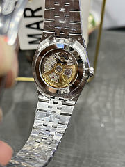 Rolex Land-Dweller Platinum with Ice white Dial and Honeycomb Pattern 36mm - 5