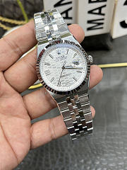 Rolex Land-Dweller Platinum with Ice white Dial and Honeycomb Pattern 36mm - 3