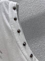 J'Adore Dior Tank Top White cotton jersey - 3