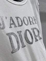 J'Adore Dior Tank Top White cotton jersey - 4