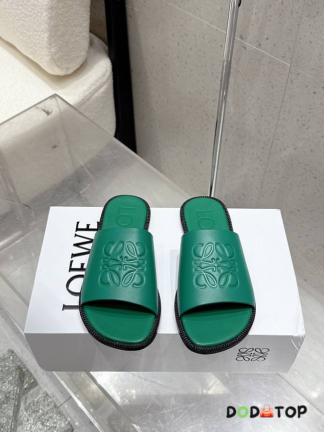 LOEWE Slide (Soft Calf) green - 1