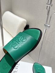 LOEWE Slide (Soft Calf) green - 4
