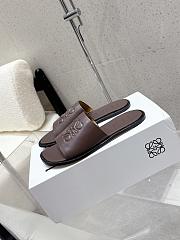 LOEWE Slide (Soft Calf) dark brown - 6