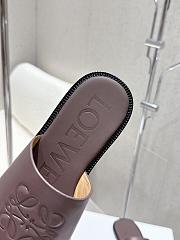 LOEWE Slide (Soft Calf) dark brown - 5