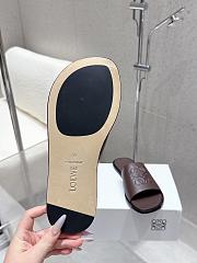 LOEWE Slide (Soft Calf) dark brown - 4