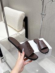 LOEWE Slide (Soft Calf) dark brown - 2