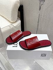 LOEWE Slide (Soft Calf) red - 4