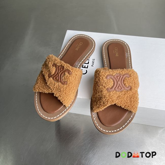 Celine slippers brown - 1