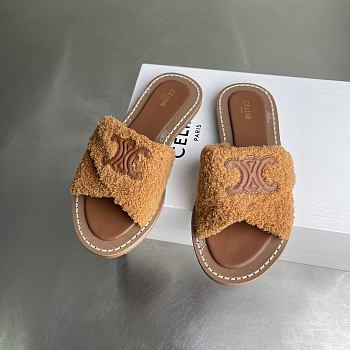 Celine slippers brown