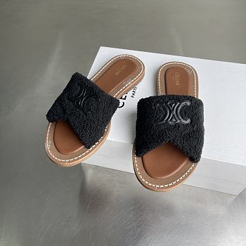Celine slippers black