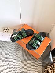 Hermes Cyprus sandals crocodile leather   - 5