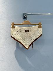 MiuMiu Cotton and suede bandana top - 1