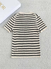 Dioriviera Cropped Short-Sleeved Sweater white - 4