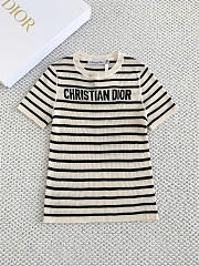 Dioriviera Cropped Short-Sleeved Sweater white - 3