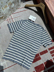 Dioriviera Cropped Short-Sleeved Sweater gray - 5