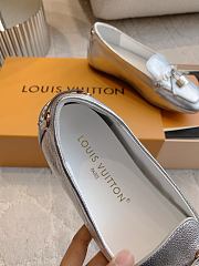 Louis Vuitton Flore Car Shoe calfskin silver - 6