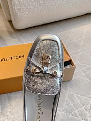 Louis Vuitton Flore Car Shoe calfskin silver - 5