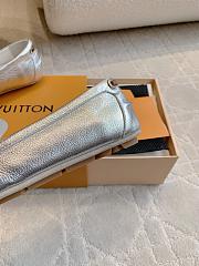 Louis Vuitton Flore Car Shoe calfskin silver - 4
