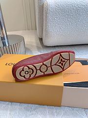 Louis Vuitton Flore Car Shoe calfskin red - 6