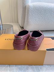 Louis Vuitton Flore Car Shoe calfskin red - 4