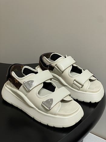 Louis Vuitton Chameleon Comfort Sandal white