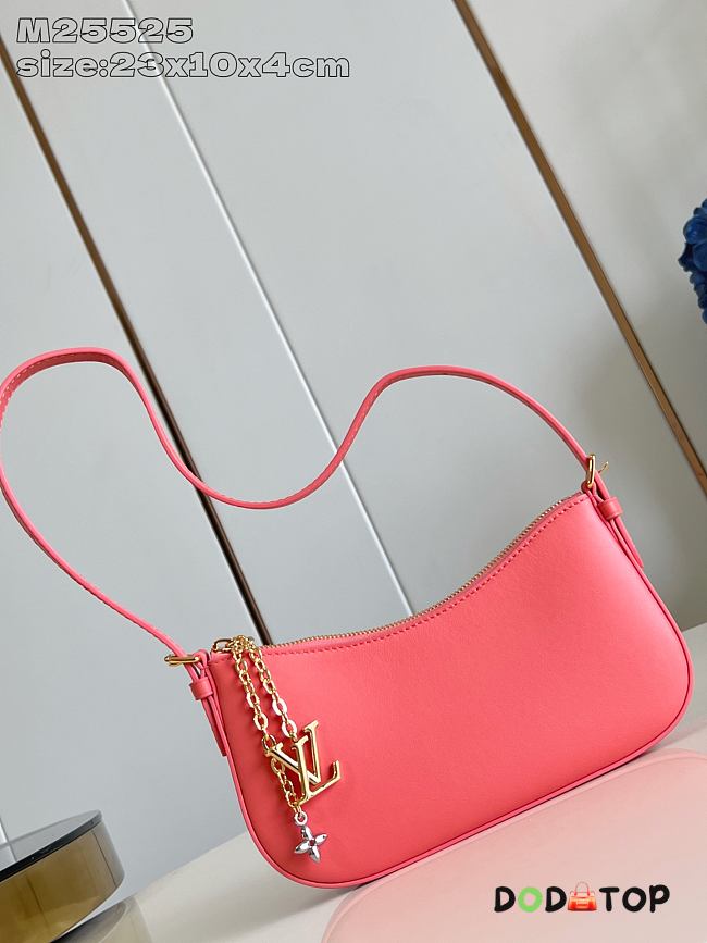 Louis Vuitton M25784 Pochette LV Bloom coral pink bag size 23 x 10 x 4 cm - 1