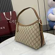 GG Emblem medium shoulder brown bag size 30x19x10cm - 4