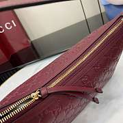 GG Emblem medium shoulder red bag size 30x19x10cm - 6