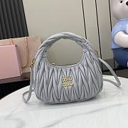 Miumiu gray Wander Hobo Bag Size  23x13x7cm - 1