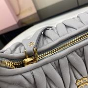 Miumiu gray Wander Hobo Bag Size  23x13x7cm - 4