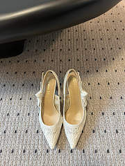 Dior J'Adior slingback pumps white - 1