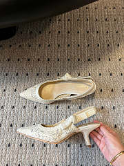 Dior J'Adior slingback pumps white - 4