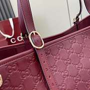 Gucci Large GG Emblem Tote Bag red size W 38 cm x H 25 cm x D 15 cm - 3