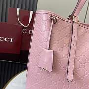 Gucci Large GG Emblem Tote Bag pink size W 38 cm x H 25 cm x D 15 cm - 4